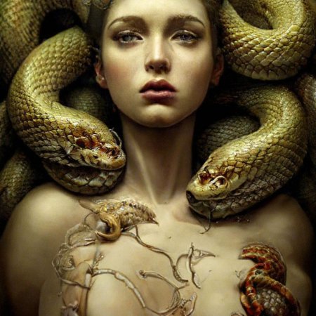 Девушка со змеей