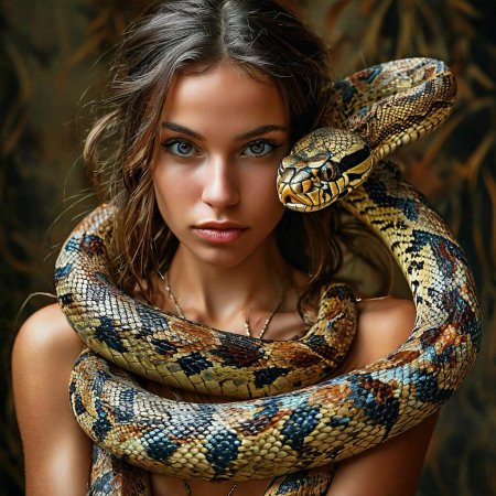 Красивая змея