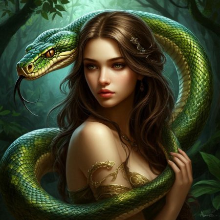Девушка змей