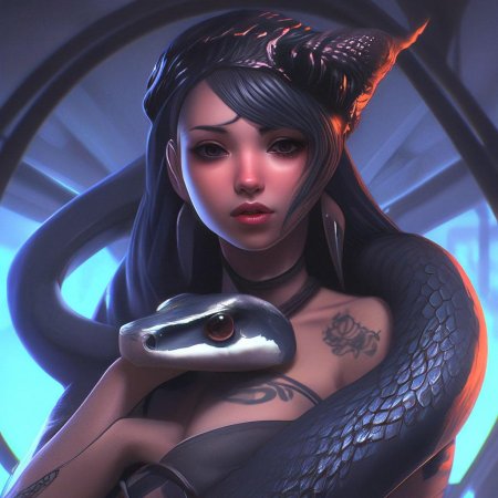 Змея девушка