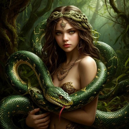 Девушка змей