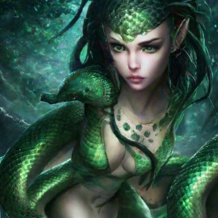 Змея девушка