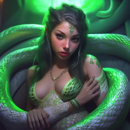 Змея девушка