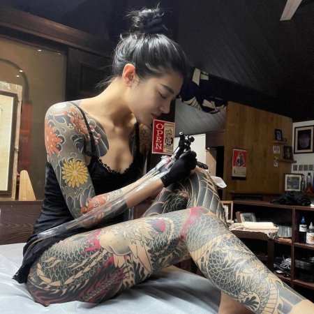 Японки с татуировками