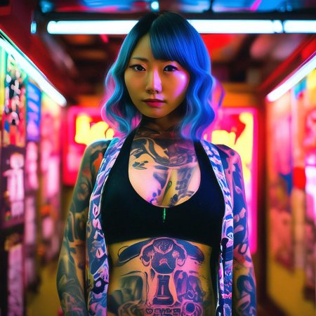 Модели с татуировками