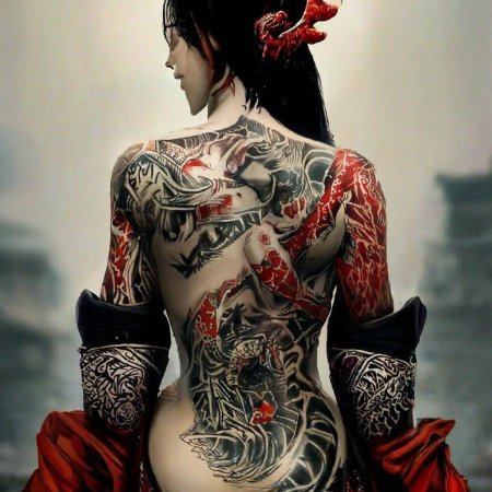 Тату в стиле якудза