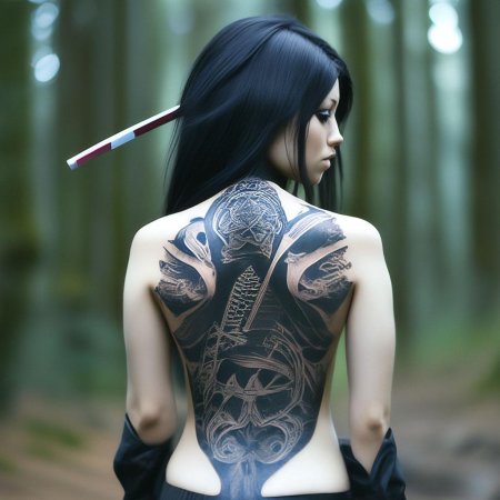 Татуировка девушка