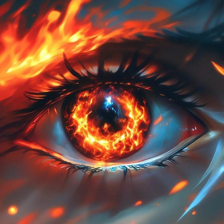 Глаза горят