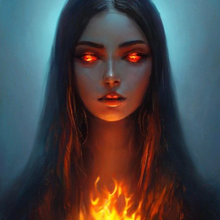 Девушка с огнем