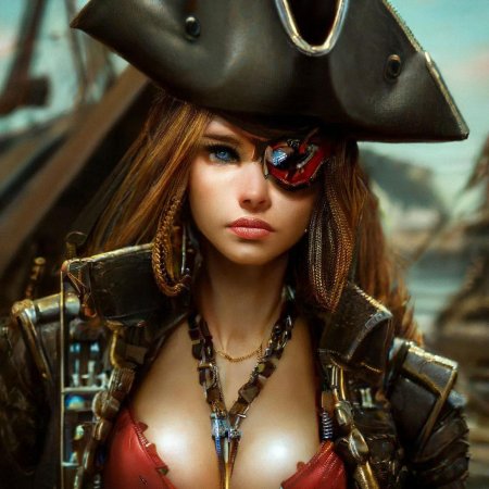 Девушка пиратка