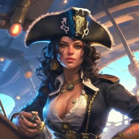 Девушка пират арт