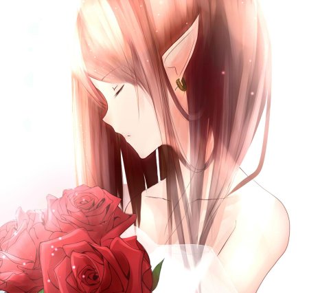 Алая роза аниме
