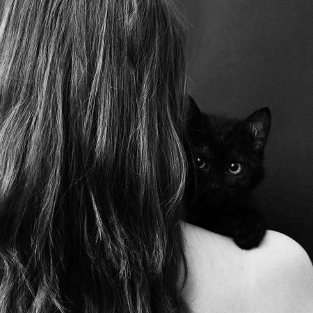 Девушка кошка