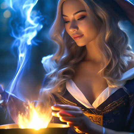 Красивая колдунья