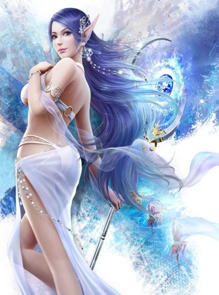 Соблазнительная девушка фэнтези