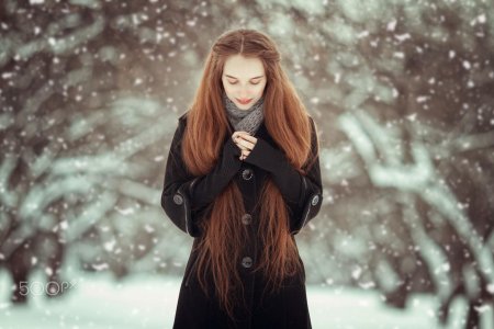 Девушка зима