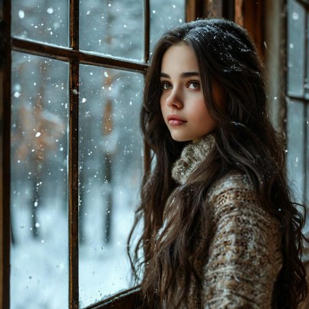 Девушка брюнетка