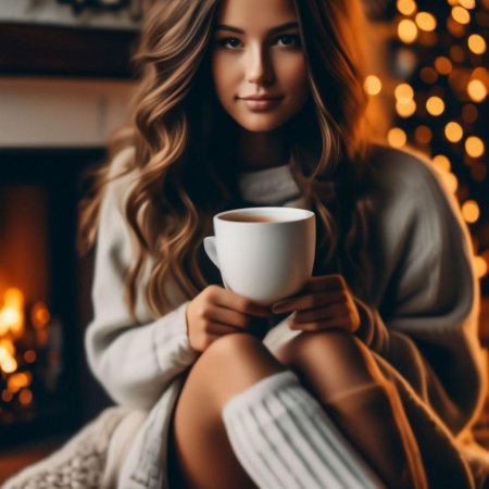 Девушки в свитере