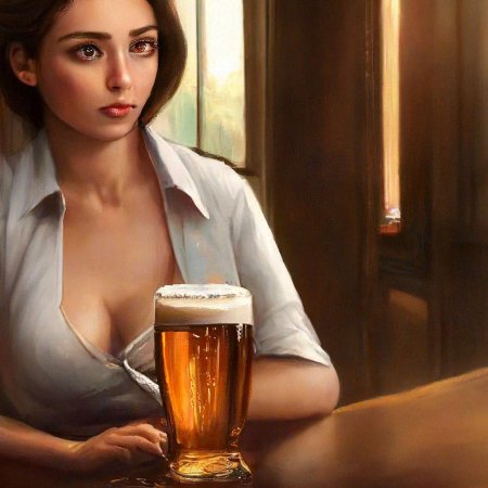 Девушка с пивом