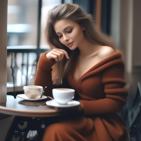 Девушка кофе