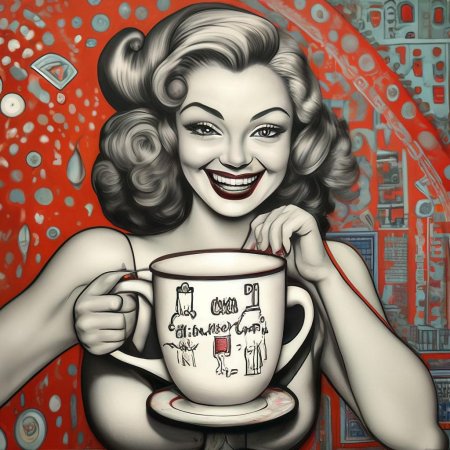 Огромная кружка кофе