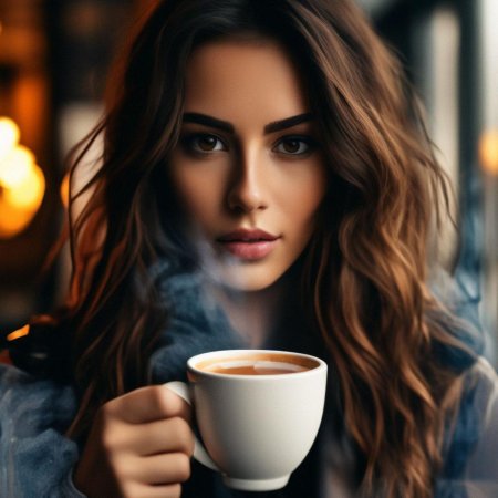 Кофе утро девушка