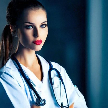 Красивая девушка доктор
