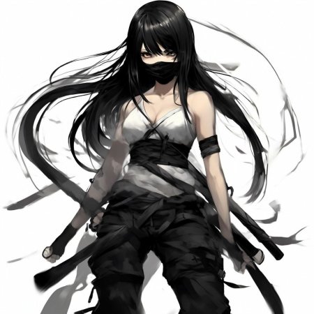 Аниме девушка ниндзя