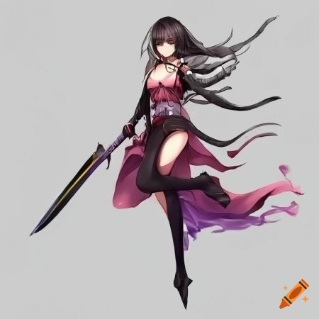 Аниме воительница