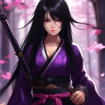 Аниме девушка самурай