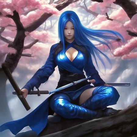 Девушка с мечами