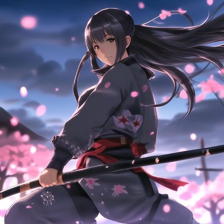 Девушка самурай аниме