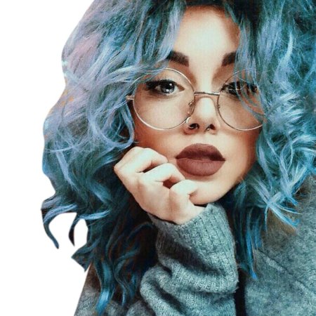 Девушка в круглых очках