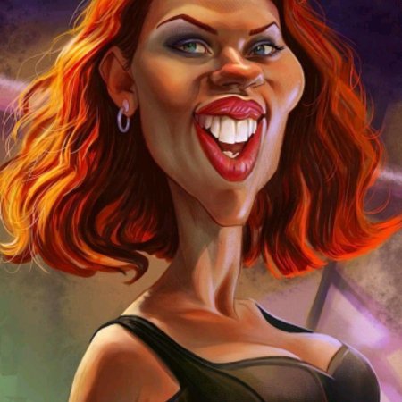 Scarlett Johansson caricature