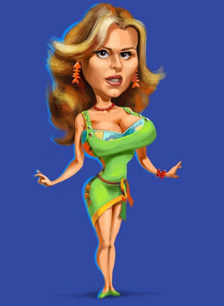 Шарж женщина