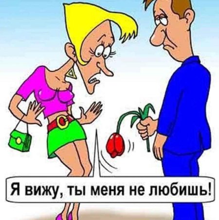Карикатуры на мужчин и женщин