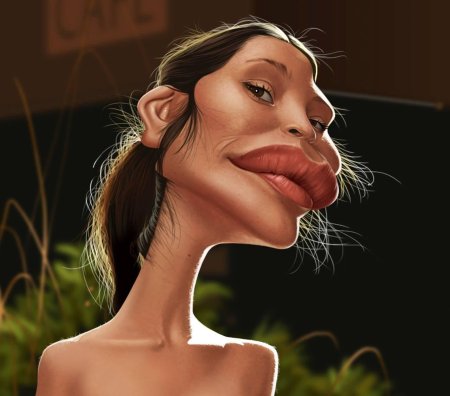 Шарж девушка