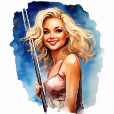 Блондинка арт