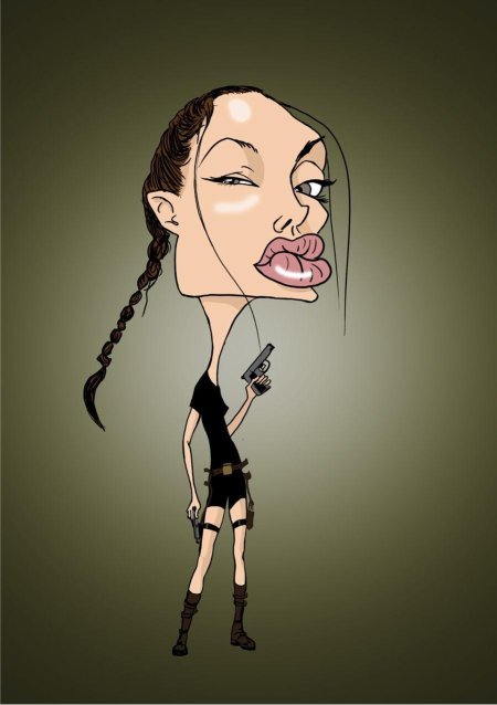 Анджелина Джоли шарж