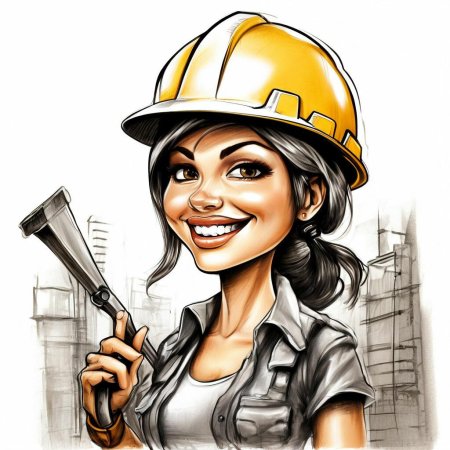 Девушка строитель