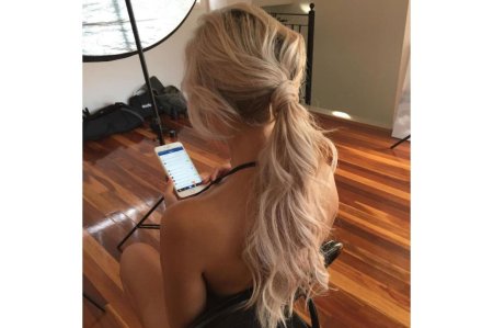 Хвост прическа на длинные волосы