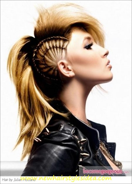 Глэм рок прически