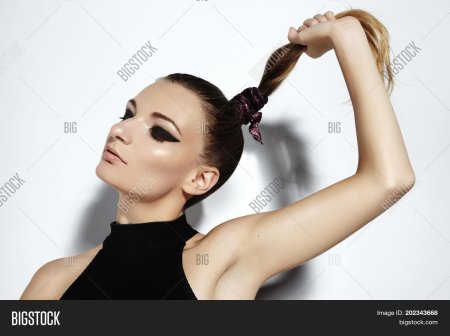 Голливудский хвост прическа