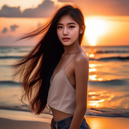 Девушки с длинными волосами