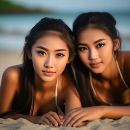 Красивая азиатская девушка