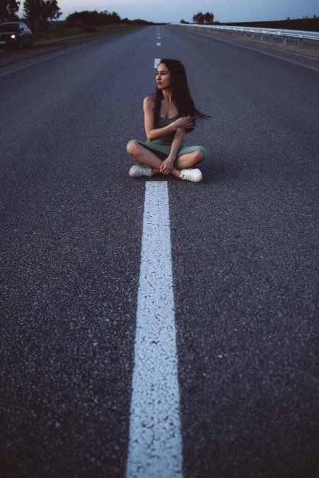 Фотосессия на дороге