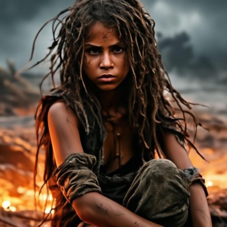 Девушка с дредами