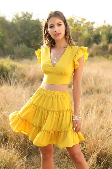 Желтая юбка