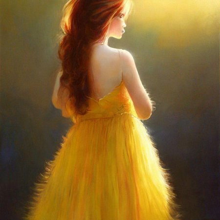 Девочка в желтом платье