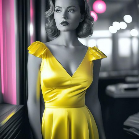 Платье атласное